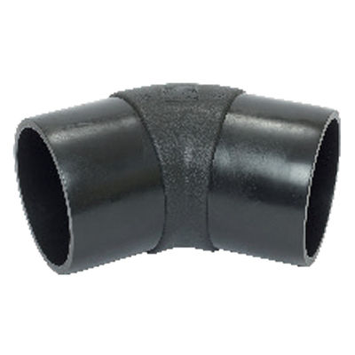 Black Spigot Fittings Hot Fusion HDPE 45° Elbow Electrofusion Reducing Sleeve