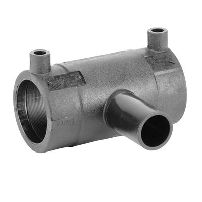 PE100 Electrofusion Reducing Tee DN20x32-200x110 | 4.0mm Fusamatic Auto Pin | Water PN16 / Gas 10 Bar | One-Fitting Branch Size Transitions Cutting Joints & Fittings in Gas, Water & Irrigation