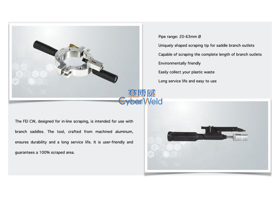 20mm - 63mm Saddle Branch Outlet Rotary Scraping Tool Electrofusion Tooling