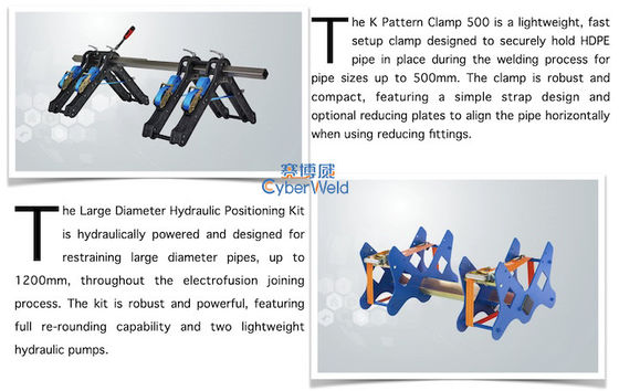 Aluminum Electrofusion Tools Large Diameter Hydraulic Positioning Kit