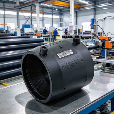 PE100 Black Polyethylene Electrofusion Coupler with 4.0mm Fusamatic Auto Pin for PN16 Water and 10 Bar Gas Applications