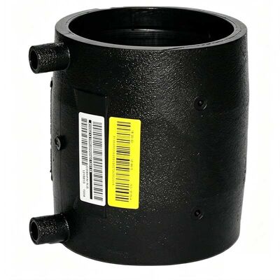 PE100 Black Polyethylene Electrofusion Coupler with 4.0mm Fusamatic Auto Pin for PN16 Water and 10 Bar Gas Applications