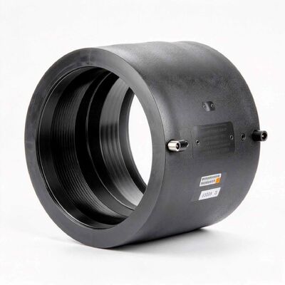 PE100 Black Electrofusion Coupler Sleeve DN315-400 | 4.0mm Manual Pin | PN16 Water / 10 Bar Gas | Reliable Welded Jointing for Large-Diameter Water, Gas & Mining Pipelines | ISO Certified