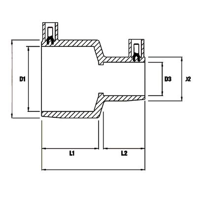 PE100 Electrofusion Reducer DN20x16-DN180x125 | 4.0mm Fusamatic Auto Pin SDR11 | PN16 Water / 10 Bar Gas | Welded PE Pipe Size Transition for Water, Gas, Mining & Irrigation