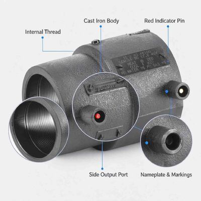 PE100 Electrofusion Reducer DN20x16-DN180x125 | 4.0mm Fusamatic Auto Pin SDR11 | PN16 Water / 10 Bar Gas | Welded PE Pipe Size Transition for Water, Gas, Mining & Irrigation