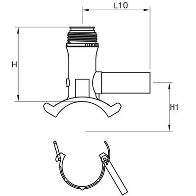 PE100 Electrofusion Multiseal Tapping Tee Underclamp DN40-225 | 4mm Auto Pin | Water PN16 / Gas 10 Bar | Live-Main Tap-Ins with Tamper-Proof LockCap & Twin O-Ring Leak Protection for Water & Gas