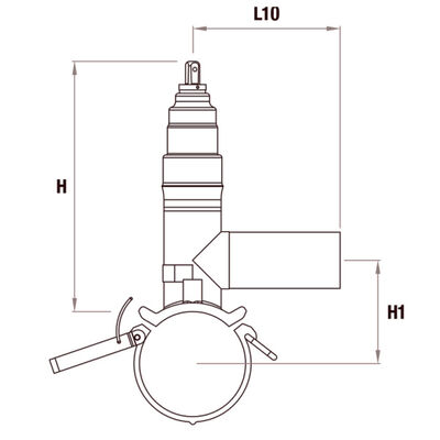 PE100 Tapping Valve Saddle | Under Clamp | 4mm Auto Pin | Brass Isolation Valve & Cutter | Water PN16 / Gas 10 Bar | DN63-225 x 63mm | Live-Main Branching for Gas, Water, Wastewater & Mining