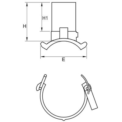 PE100 Branch Saddle | Underclamp | 4mm Auto Pin | Toggle-Clamp Fixing | Water PN16 / Gas 10 Bar | DN63-225 Main x 40-63mm | Bypass, Purging & Off-Take for Gas, Water, Mining & Irrigation Networks