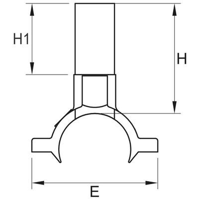 PE100 Compact Branch Saddle | Underclamp | 4mm Auto Pin | Small-Bore 20-63mm Outlet | Water PN16 / Gas 10 Bar | DN40-90 Main | Service Connection for Gas, Water, Mining & Irrigation Networks