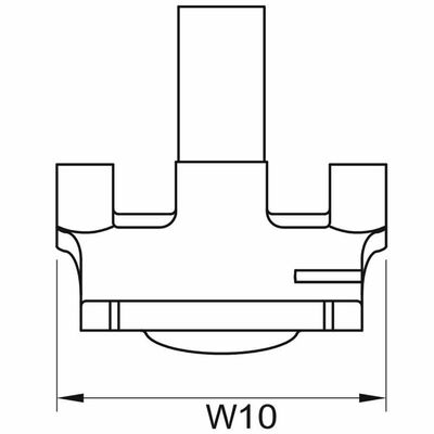 PE100 Compact Branch Saddle | Underclamp | 4mm Auto Pin | Small-Bore 20-63mm Outlet | Water PN16 / Gas 10 Bar | DN40-90 Main | Service Connection for Gas, Water, Mining & Irrigation Networks